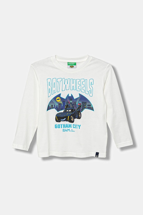 

Детская хлопковая кофта с длинным рукавом United Colors Of Benetton, белый