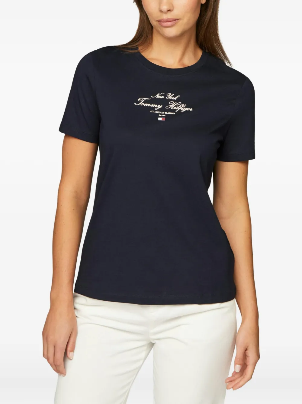 

Футболка с логотипом Tommy Hilfiger, синий