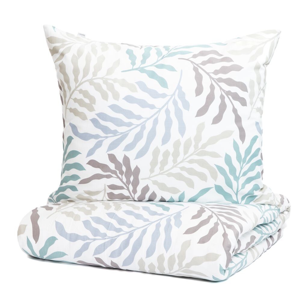 

Наволочка пододеяльник постельное бельеMAGGY сатин с листьями 160х200 см HOMLA