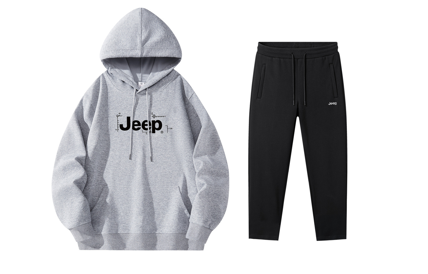 

Классическая коллекция Casual Sportswear Unisex Jeep, heather серый+черный fleece-lined casual pants