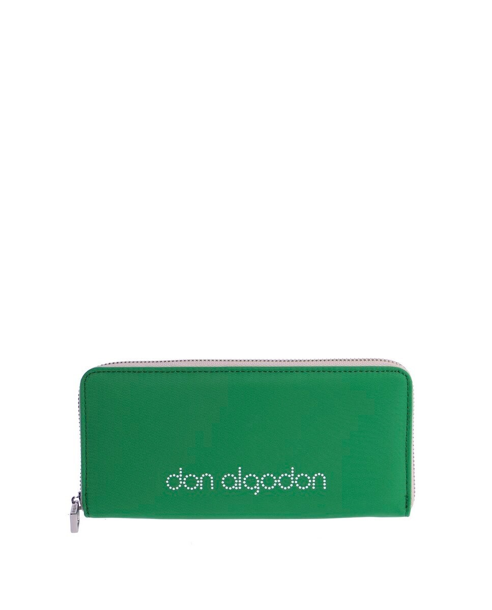 

Зеленый женский кошелек на молнии Don Algodón, зеленый
