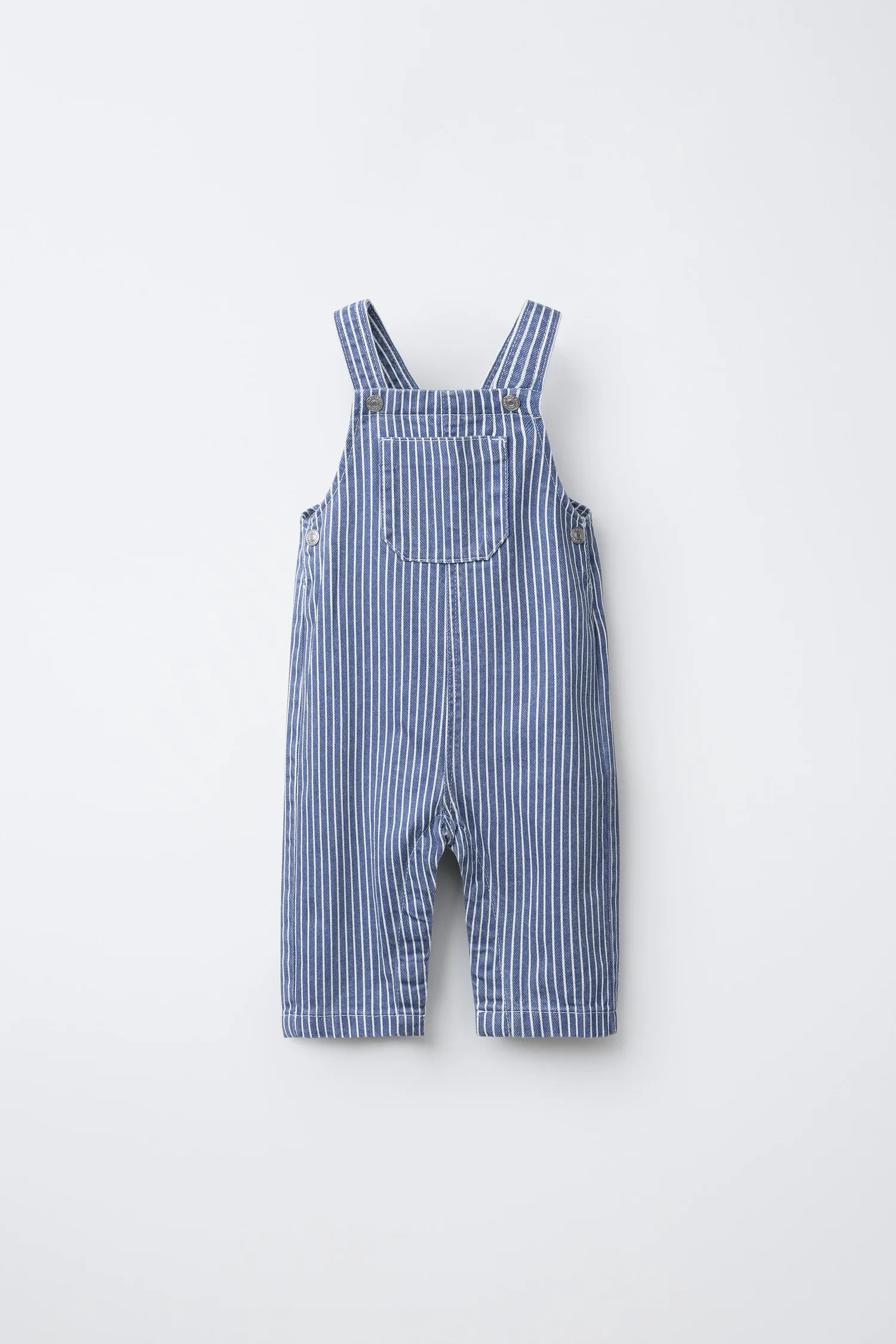Zara Комбинезон из саржи в полоску