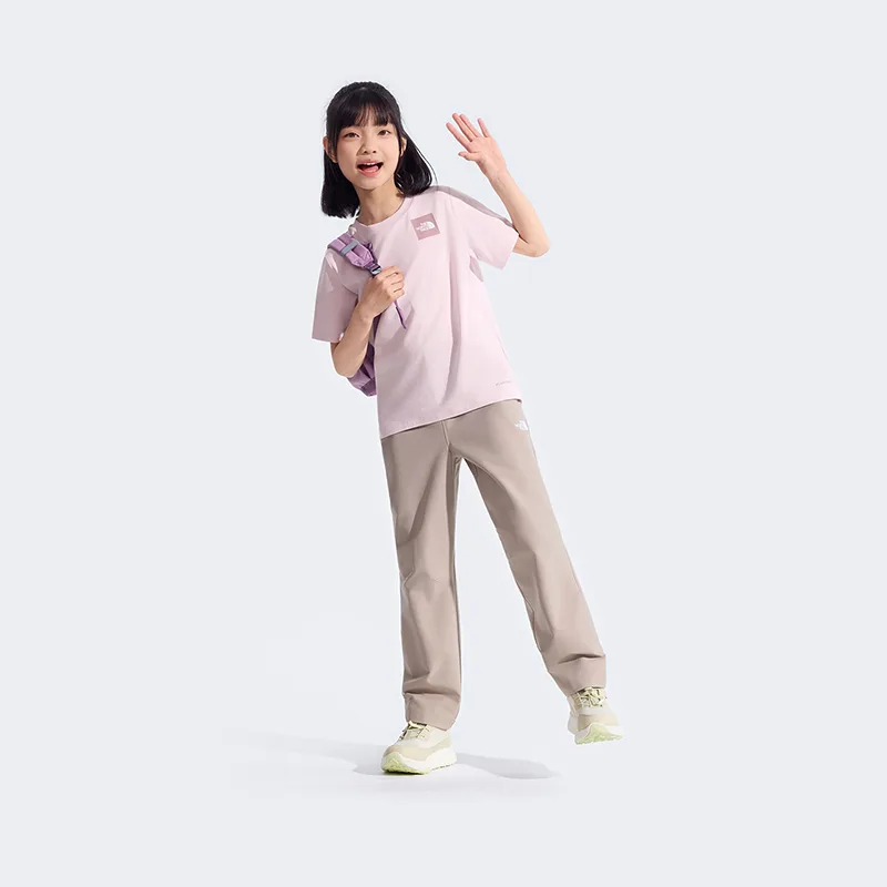 Футболка для детей с круглым вырезом THE NORTH FACE, Twilight Cherry Blossom Pink — фото 3