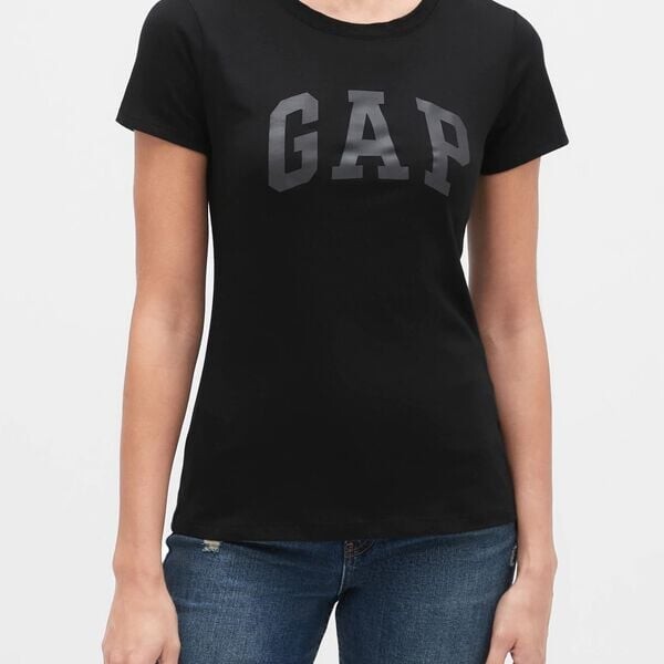 

Футболка из хлопка с логотипом Gap, черный