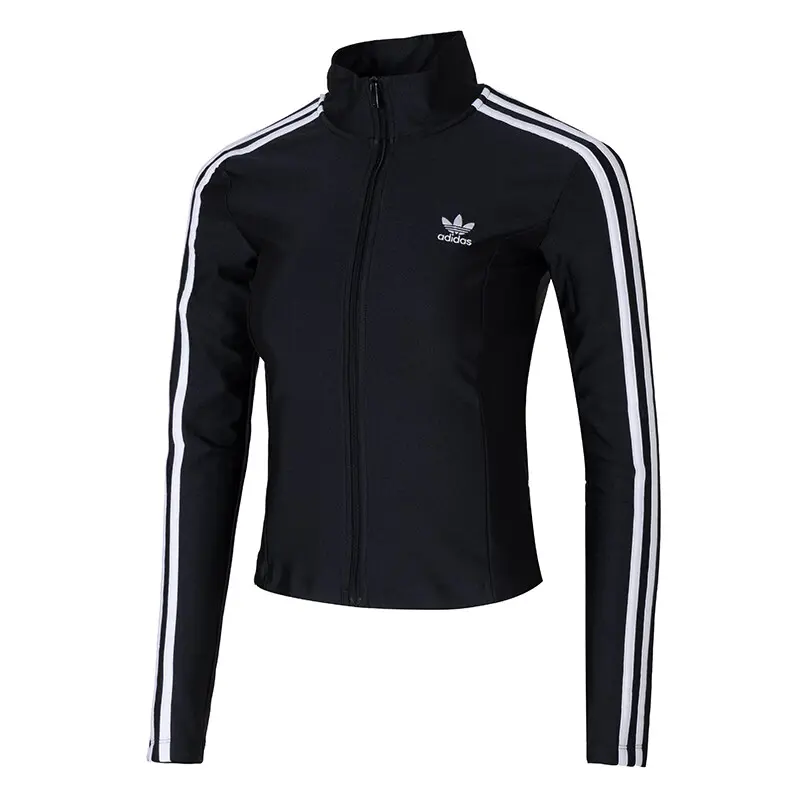 

Adidas Originals Женская облегающая спортивная куртка Adidas Adicolor 3 Stripes, Black