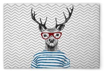 

Картина на холсте A.S. Création Modern Deer 1 цвет schwarzweissblaurot