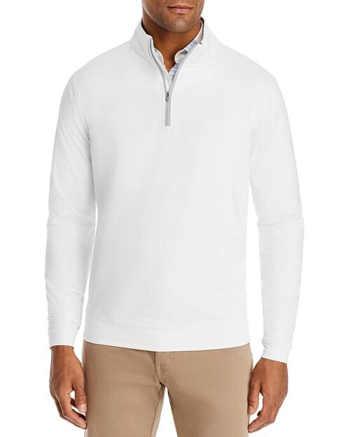 

Пуловер Perth Loop с молнией на четверть Peter Millar, цвет White