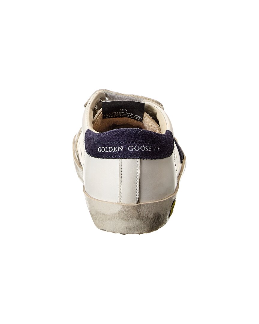 Кроссовки Golden Goose Old School из кожи и замши — фото 3