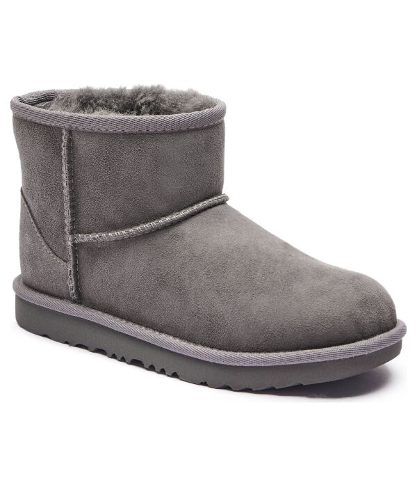 

Кожаные зимние ботинки детские классические мини ii Ugg, серый