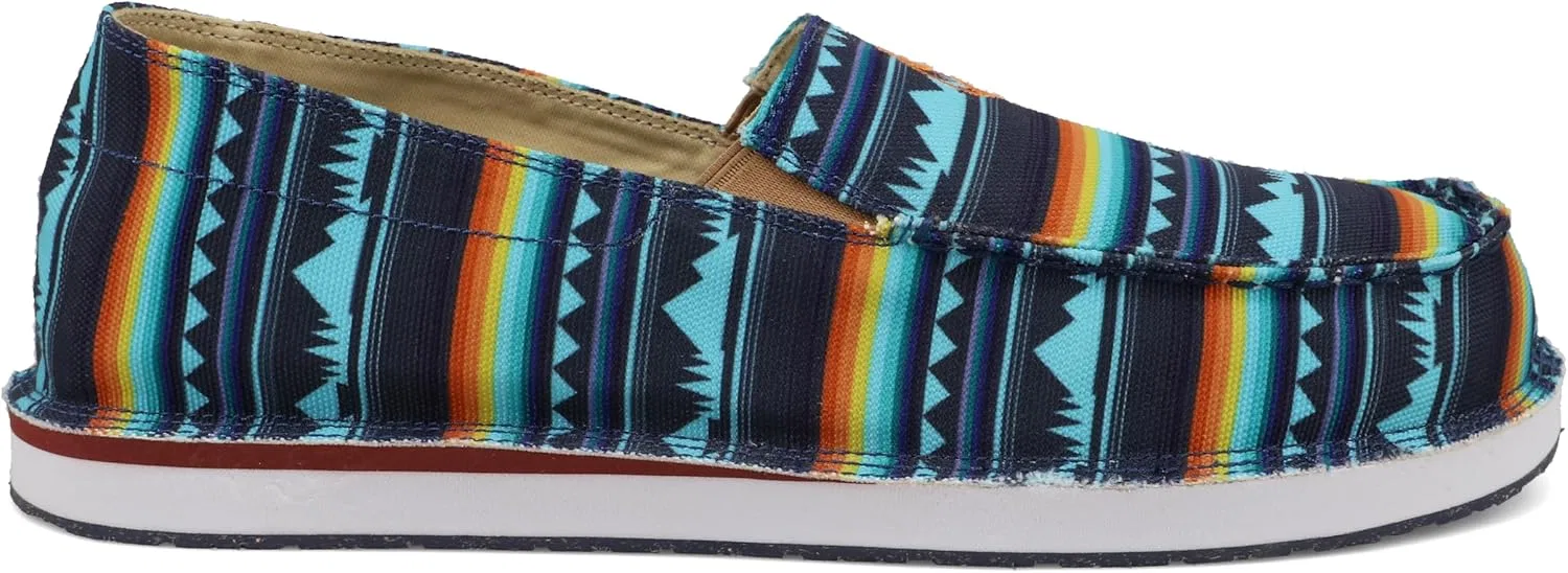 Мужские слипоны Twisted X Hooey от Slip-On с геометрическим принтом в стиле сарапе - Mhycl01, Multicoloured Sea Waves Ocean Tides — фото 4