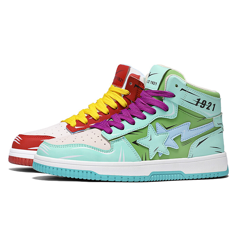 

Кроссовки DOUBLE STAR 88 Skateboarding Shoes Unisex High-top, зеленый