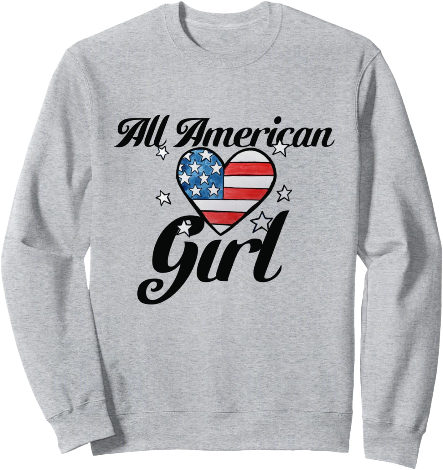 

Толстовка All American Girl USA Heart Stars America Bubb, серый