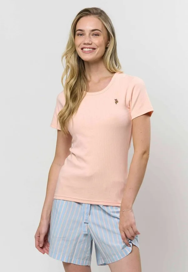 Базовая футболка uwcarola U.S. Polo Assn., Impatiens Pink