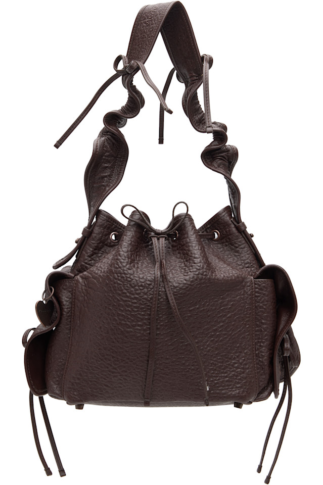 

Acne Studios Коричневая сумка с множеством карманов