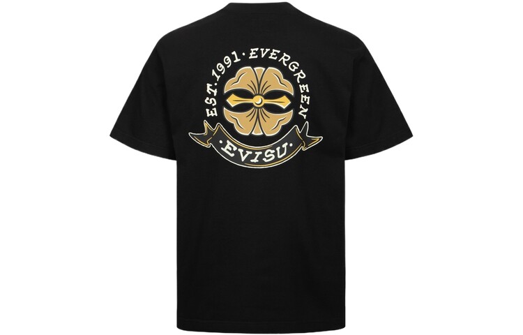 

Футболка мужская черная Evisu, черный