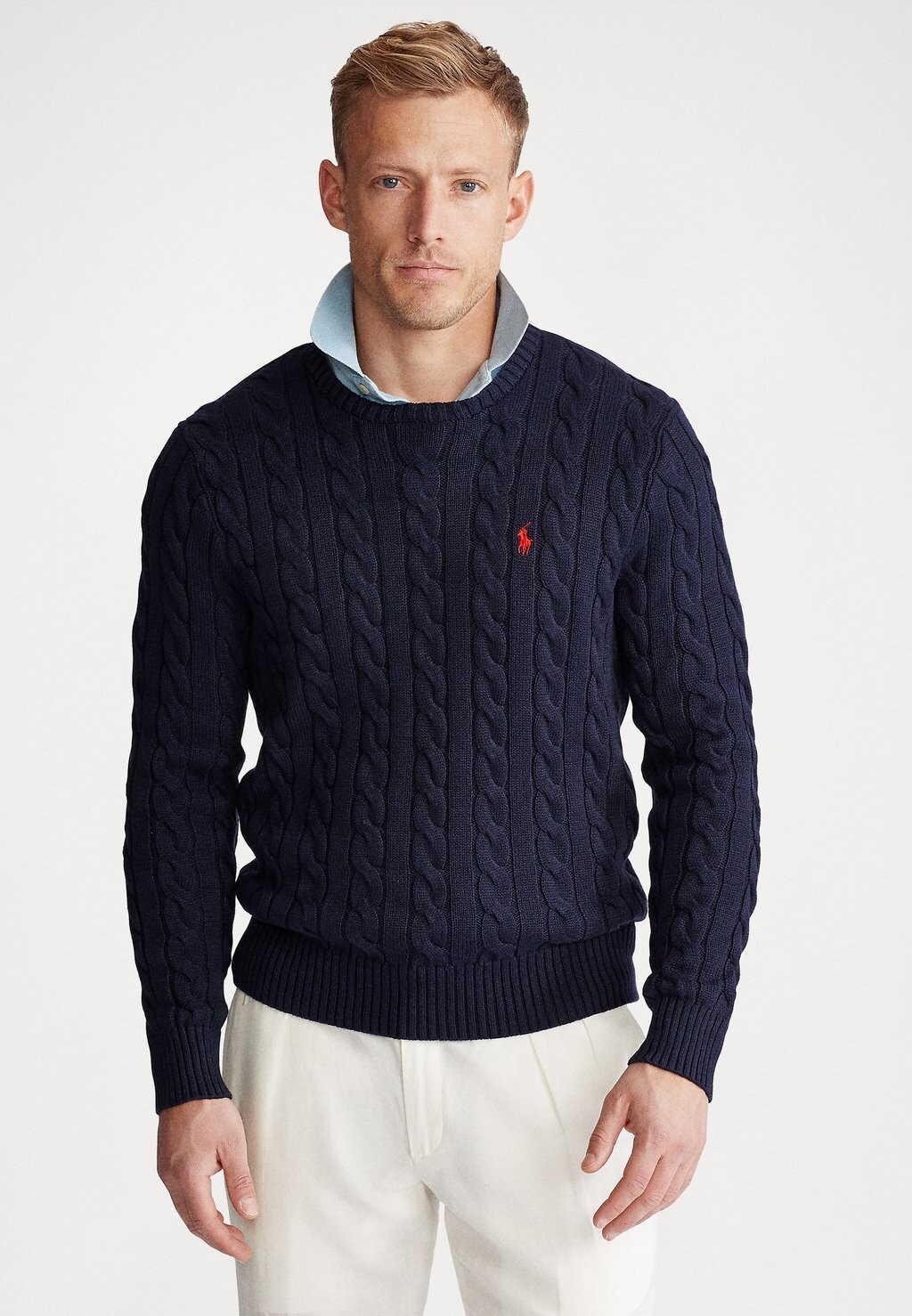 

Свитер Driver Long Sleeve Polo Ralph Lauren, цвет hunter navy