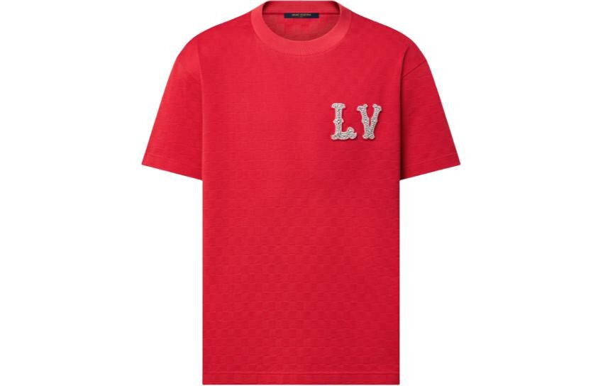 

Футболка мужская красная Louis Vuitton, красный