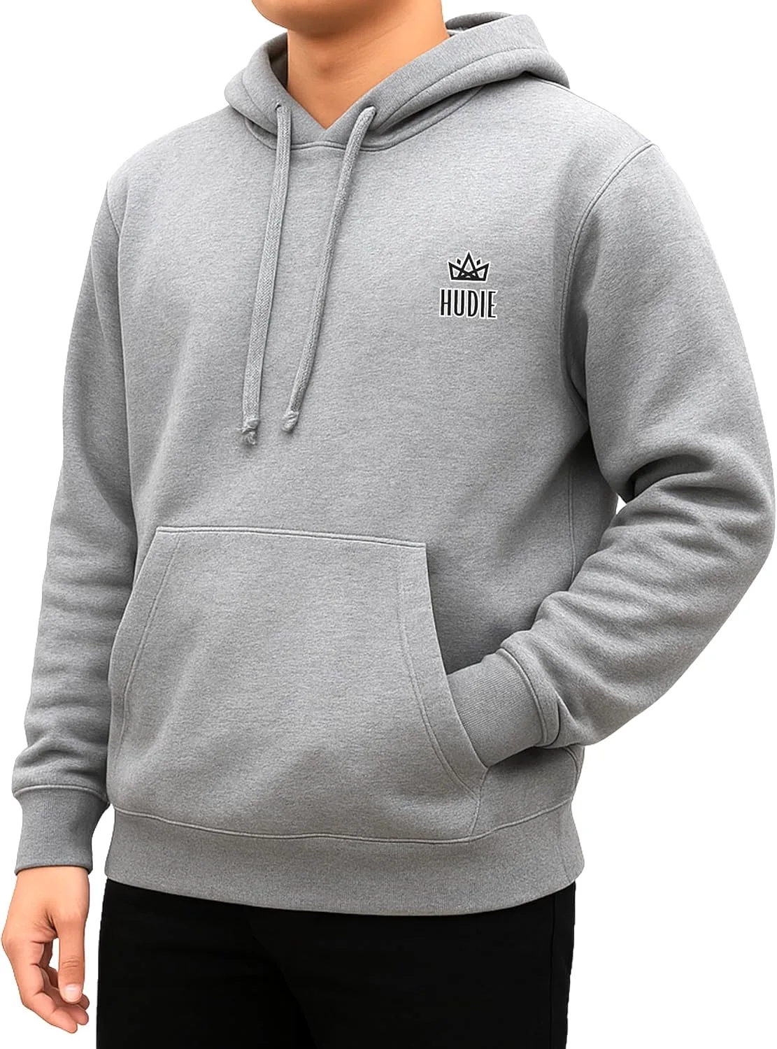 

Мужская толстовка с капюшоном Regular Fit на флисе с карманами HUDIE