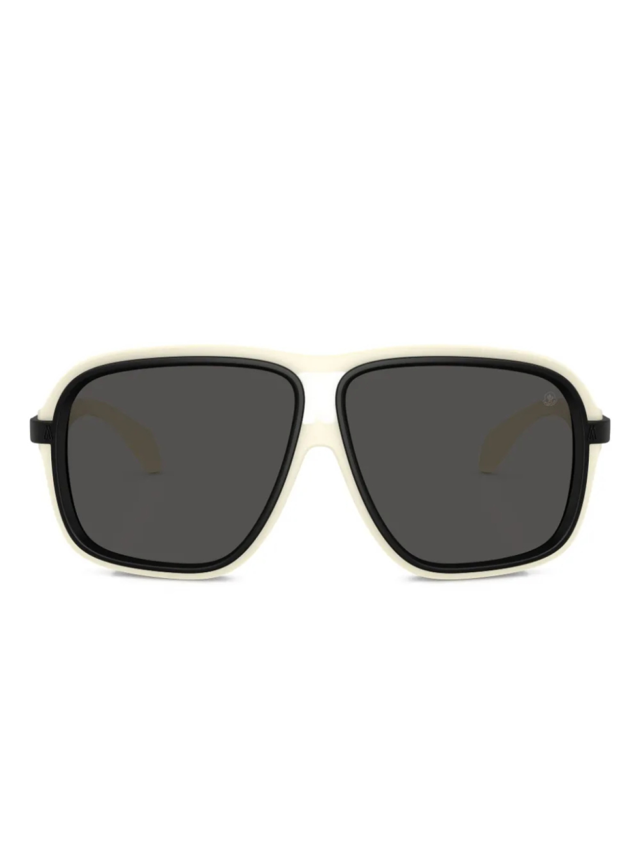 

Moncler Eyewear logo-print солнцезащитные очки, белый