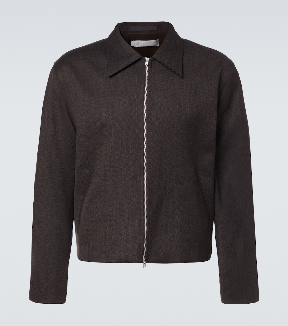 

Мини-куртка из натуральной шерсти Our Legacy, Havana Brown Chain Wool