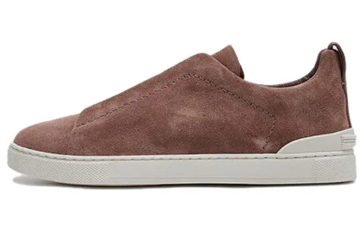 

Ermenegildo Zegna Кроссовки для скейтбординга Zegna Triple Stitch Low, мужские, серо-розовые