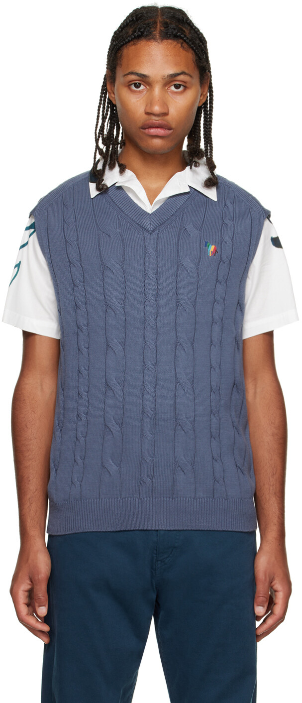 

Синий жилет с зеброй PS by Paul Smith