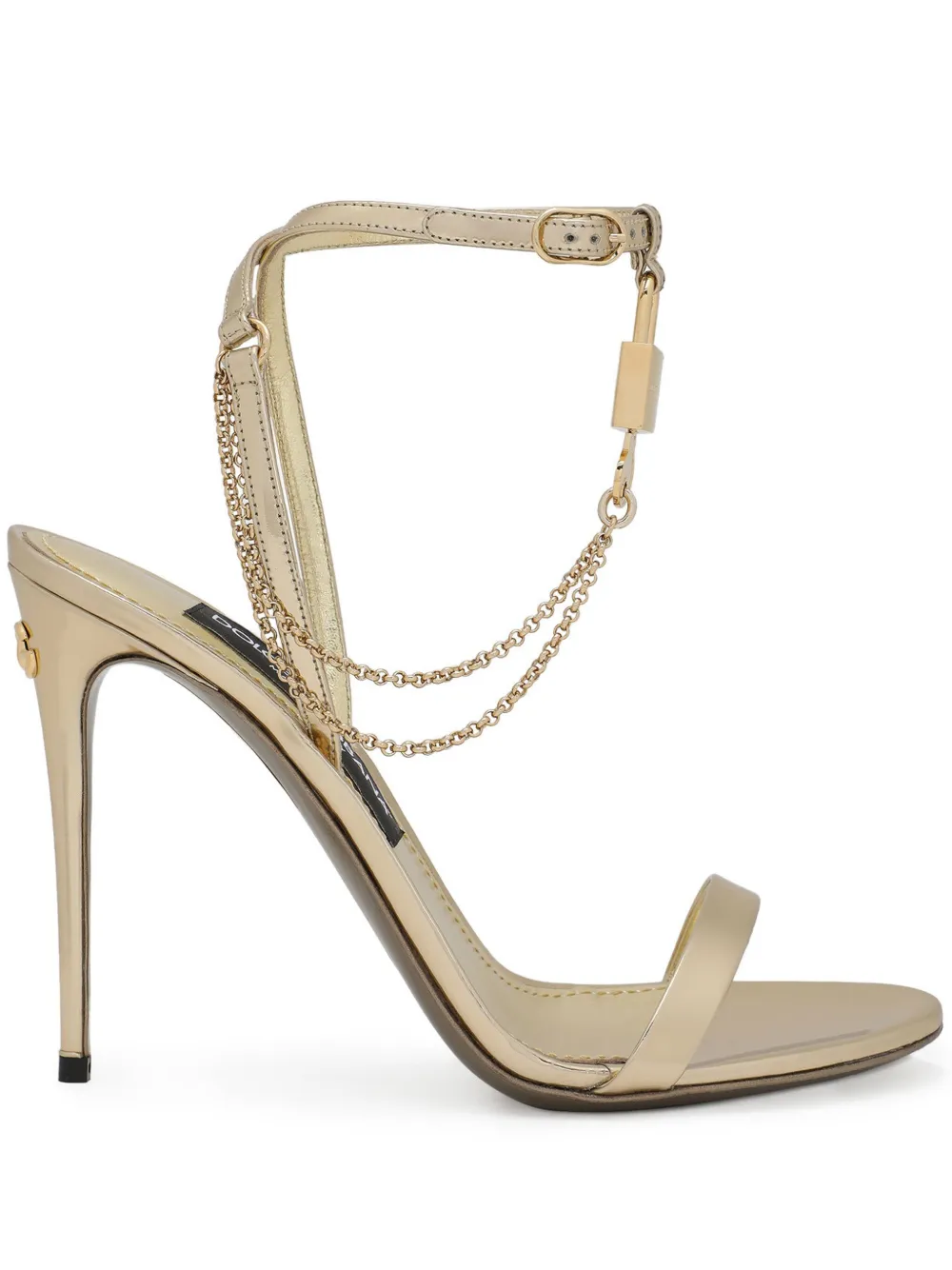 Босоножки Keira 105 DOLCE & GABBANA, золотой