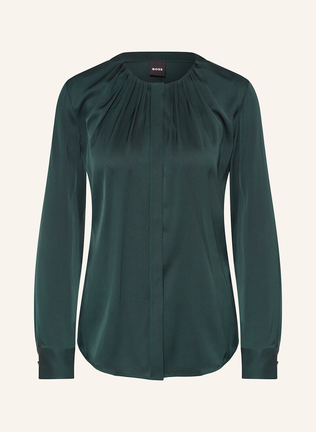

Шелковая блузка-рубашка banorah BOSS, темно-зеленый