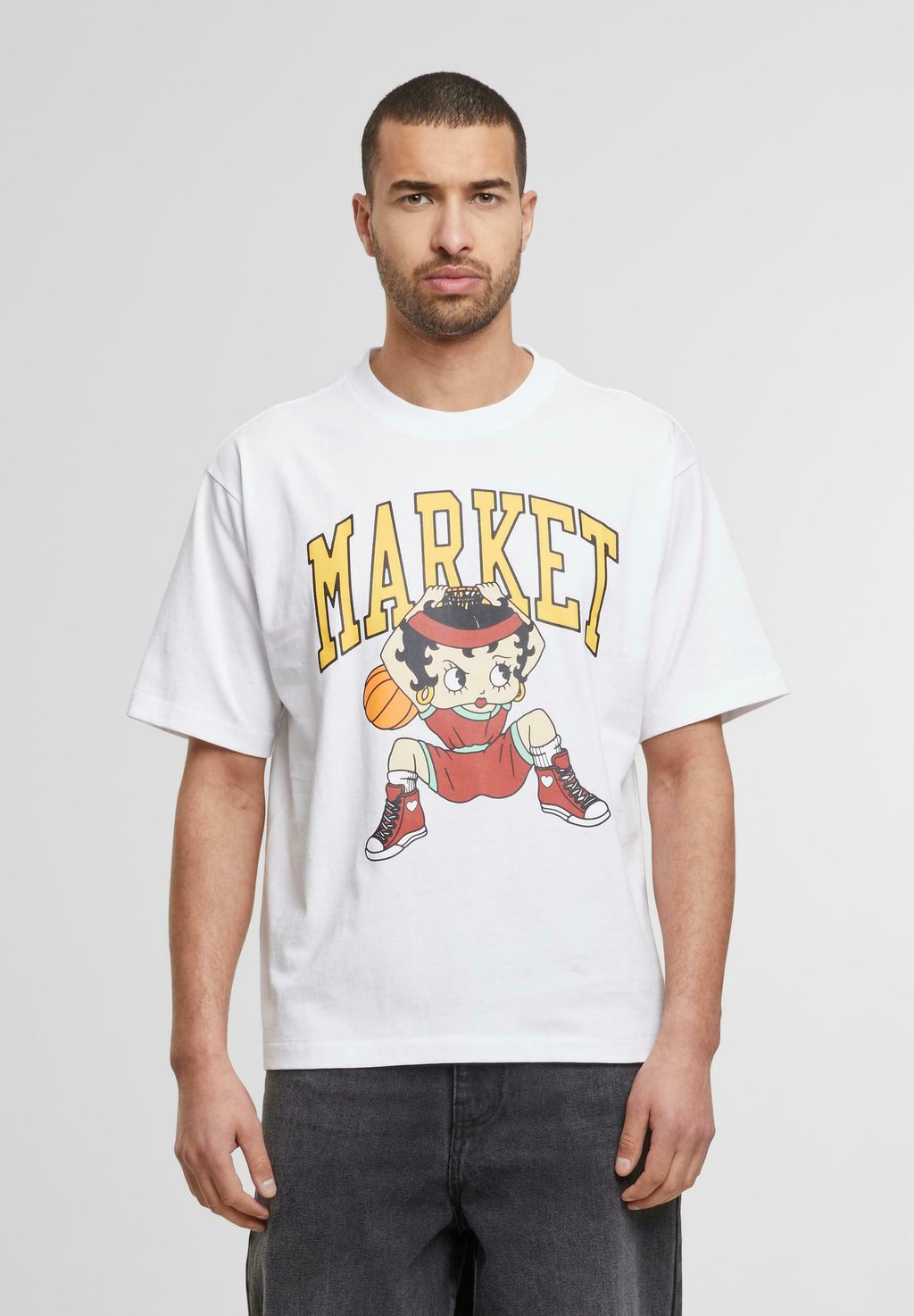 

Футболка с принтом BETTY BOOP DUNKING Market, белый