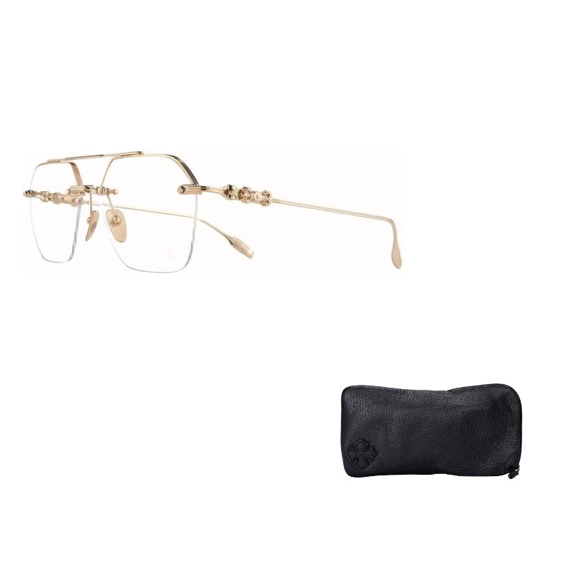 

Chrome Hearts Авиаторские очки унисекс разноцветные, Gold Matte Gold Plated/Gold Plated