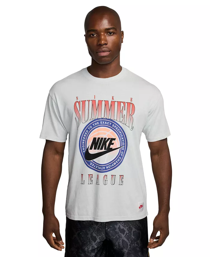 

Мужская баскетбольная футболка Summer League с логотипом Nike, серый