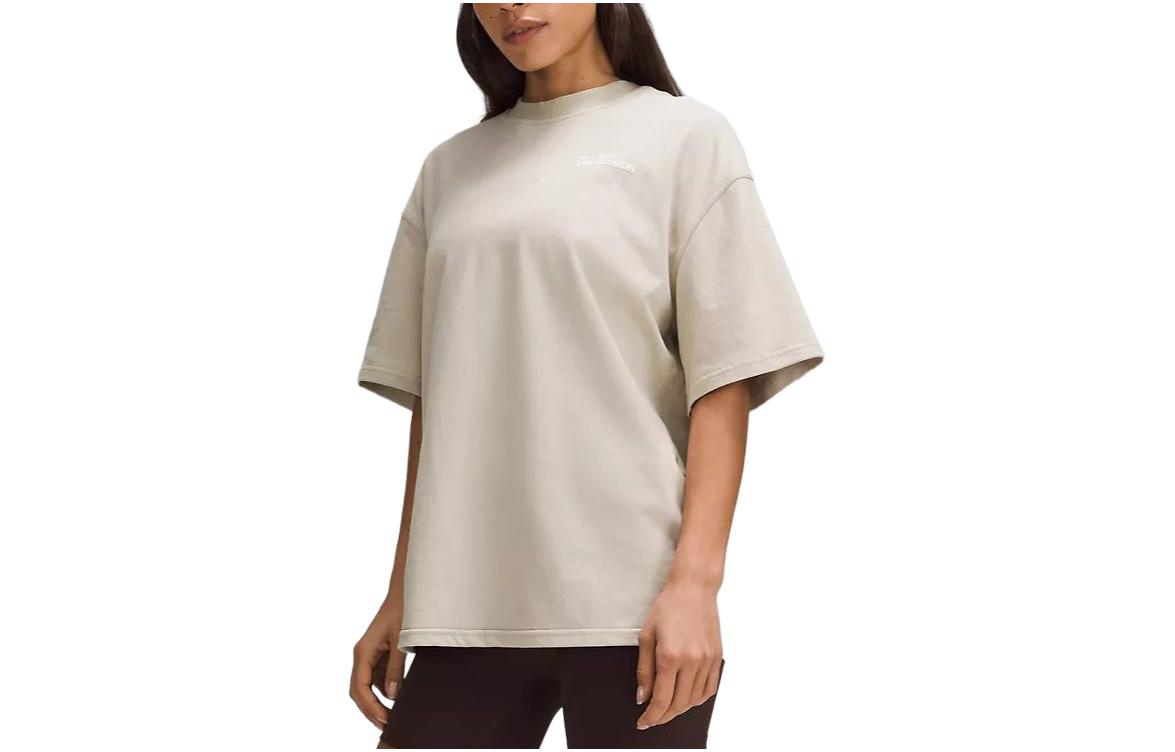 

Женские футболки Heavyweight Lululemon, Tan, Бежевый, Женские футболки Heavyweight Lululemon, Tan