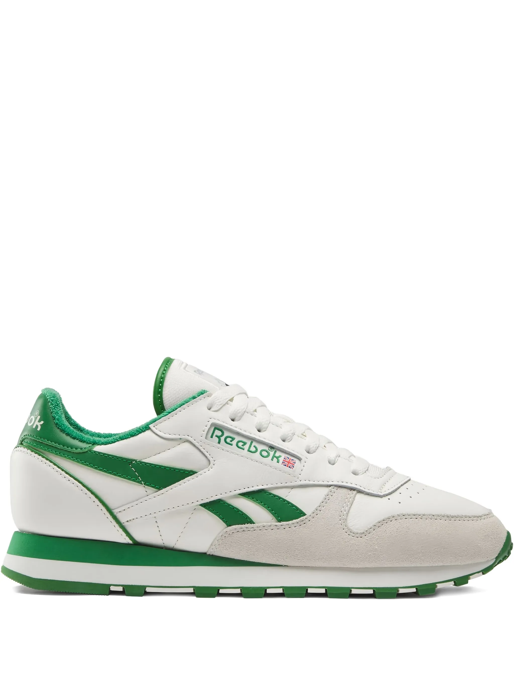 

Кроссовки Classic Leather 1983 White/Green Reebok, белый