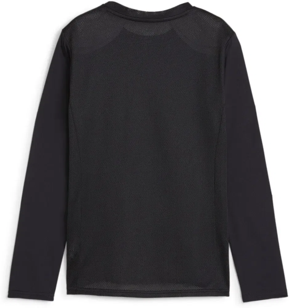 Футболка с длинным рукавом TeamGoal Longsleeve Jersey Jr Puma, черный — фото 2