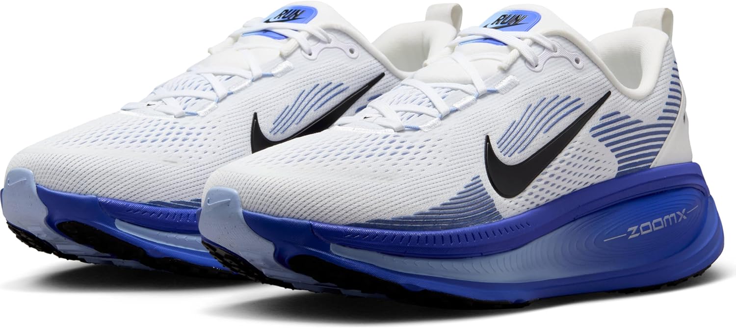 Мужские кроссовки Nike Vomero 18, белый/черный/синий — фото 2