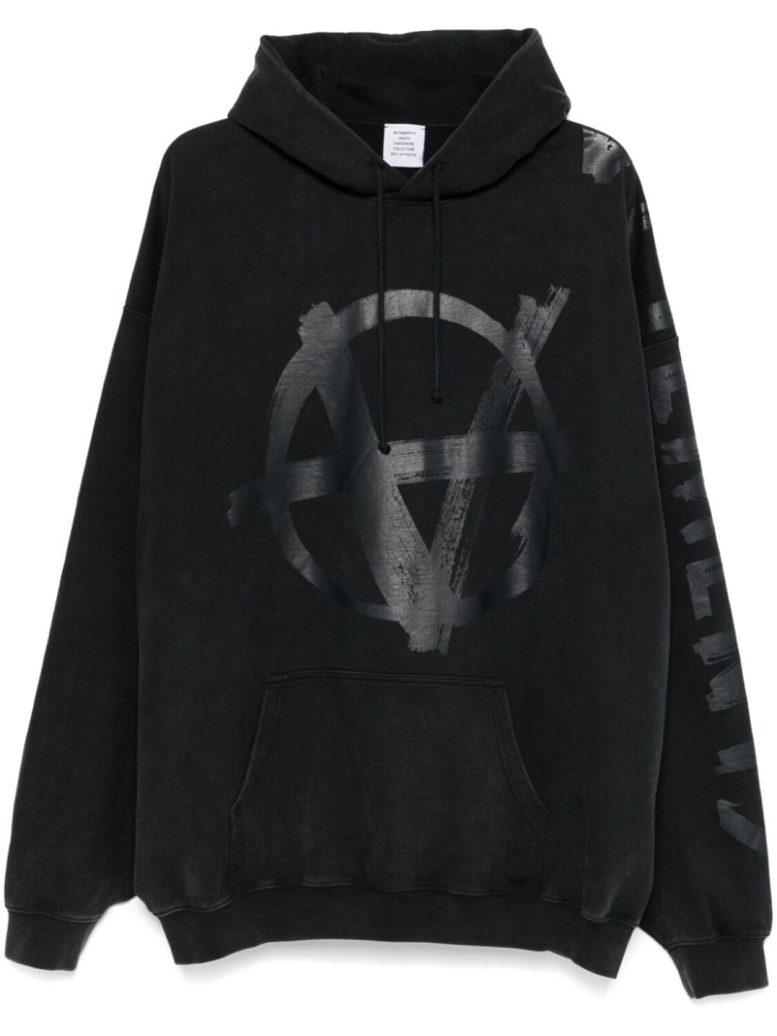 

VETEMENTS толстовка с капюшоном Reverse Anarchy, черный