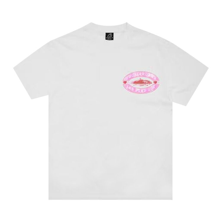 

Футболка Corteiz Fuck Around Tee, цвет White/Pink