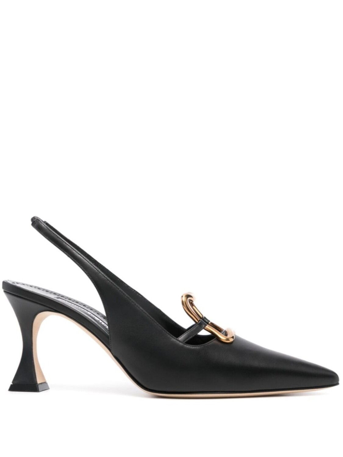 

Manolo Blahnik туфли Nikkal 70 с ремешком на пятке, черный