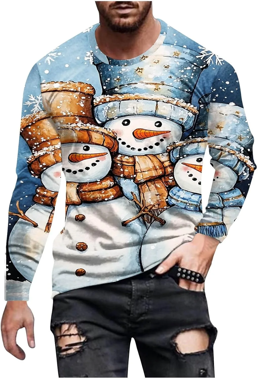 

Футболка Ugly Christmas для мужчин, Big and Tall