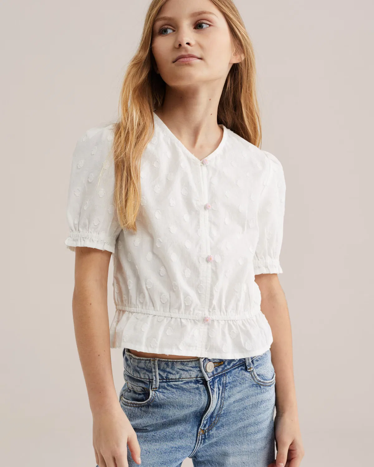 Блузка We Fashion, Ivory — фото 3
