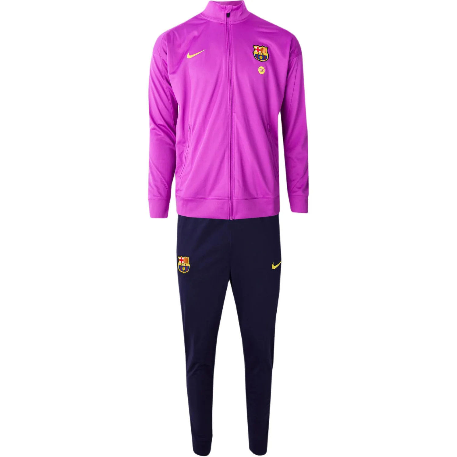 Костюм Fcb M Nk Df Strk Trk Casual Sportswear для мужчин Nike, Set (Bright Purple+Marine Blue)