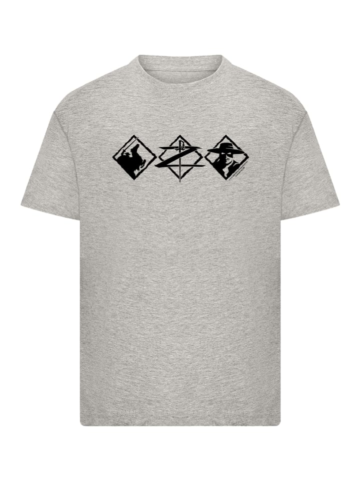 

Футболка Zorro Diamond Trio в пестром сером цвете F4NT4STIC