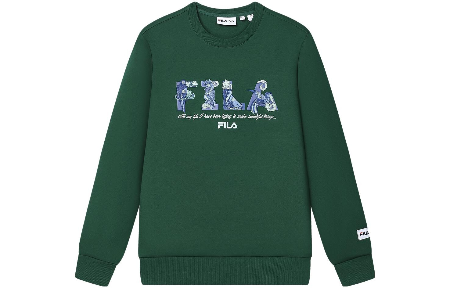 

Мужская толстовка V&a X цвета изумрудного бамбука Fila, зеленый