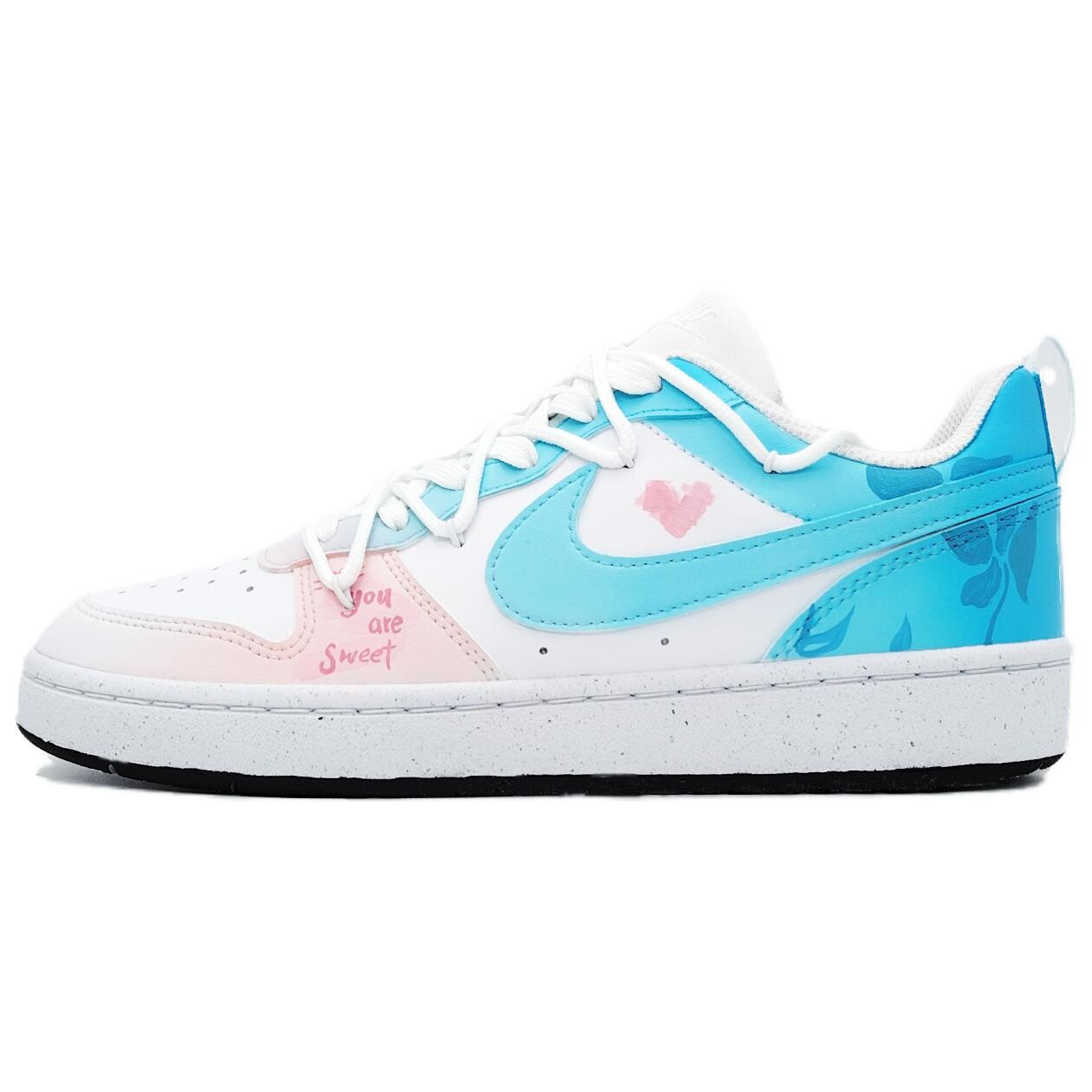 

Кроссовки Nike Court Borough Skateboarding Shoes Women's Low-top Pink, синий