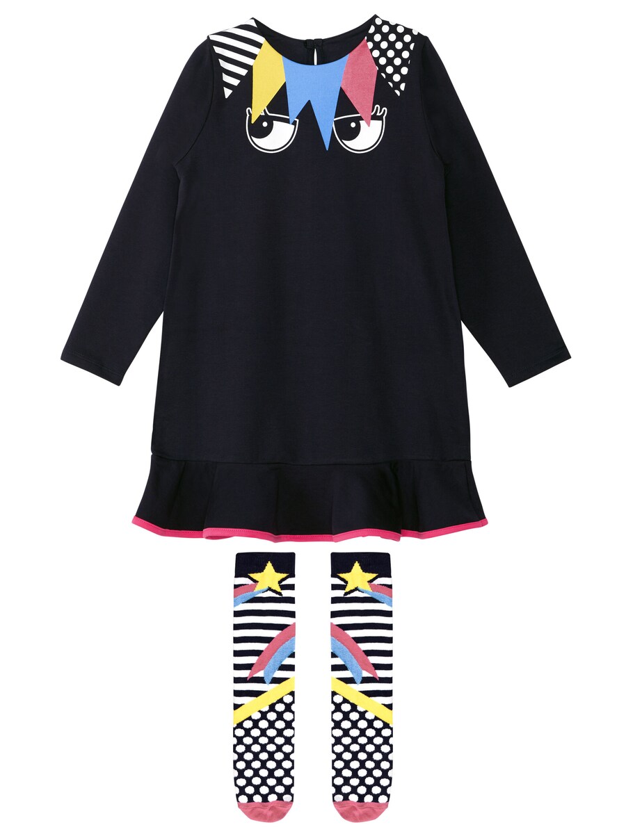 

Платье Denokids Dress Eyes, темно-синий
