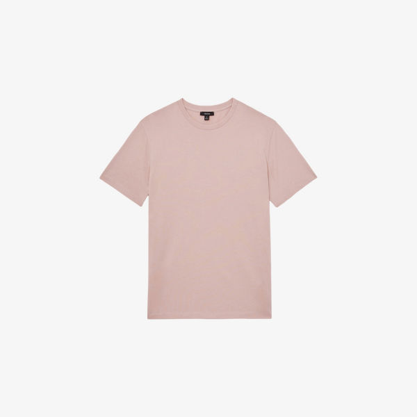 

Благословенная футболка из хлопкового джерси Regular Fit Reiss, розовый