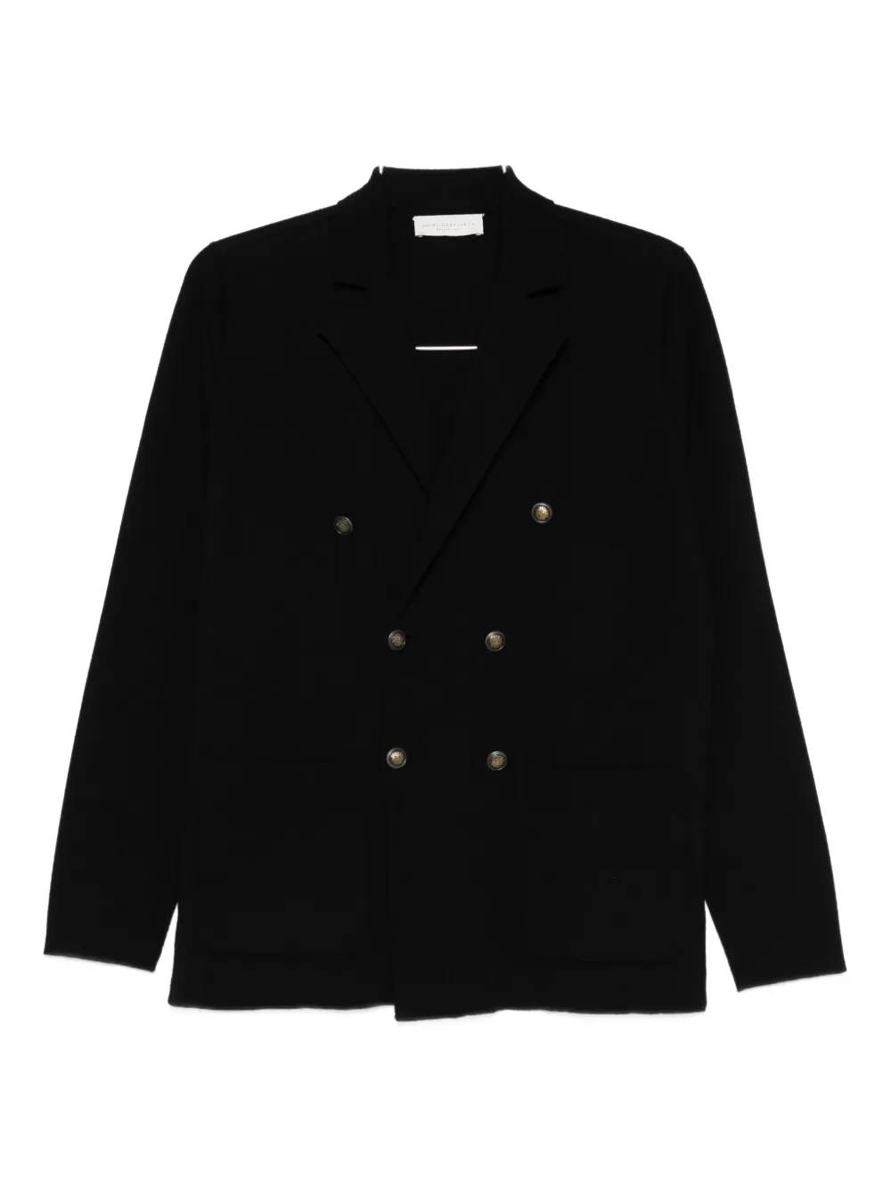 

Двубортный пиджак Luigi Gentile, черный