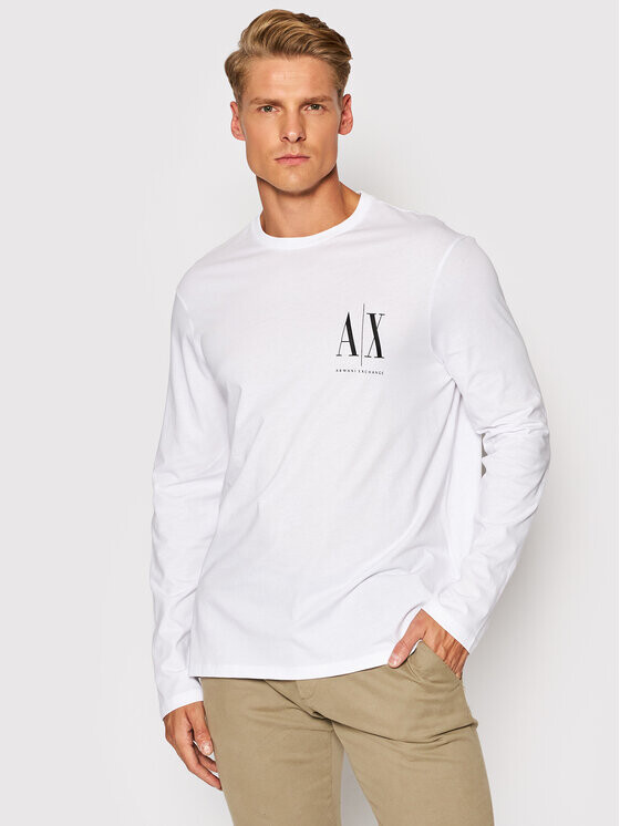 

Классический крой с длинным рукавом Armani Exchange, белый