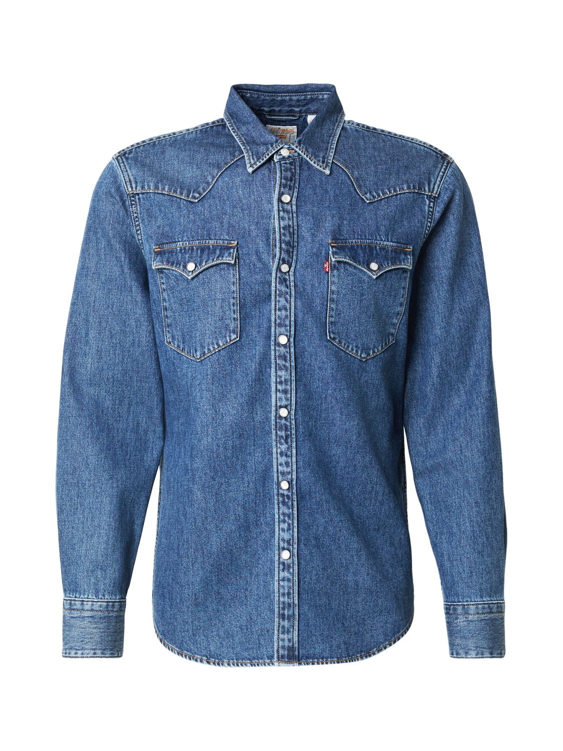 

LEVI'S Рубашка на пуговицах Regular fit 'Barstow Western Standard Fit Shirt' в синем дениме
