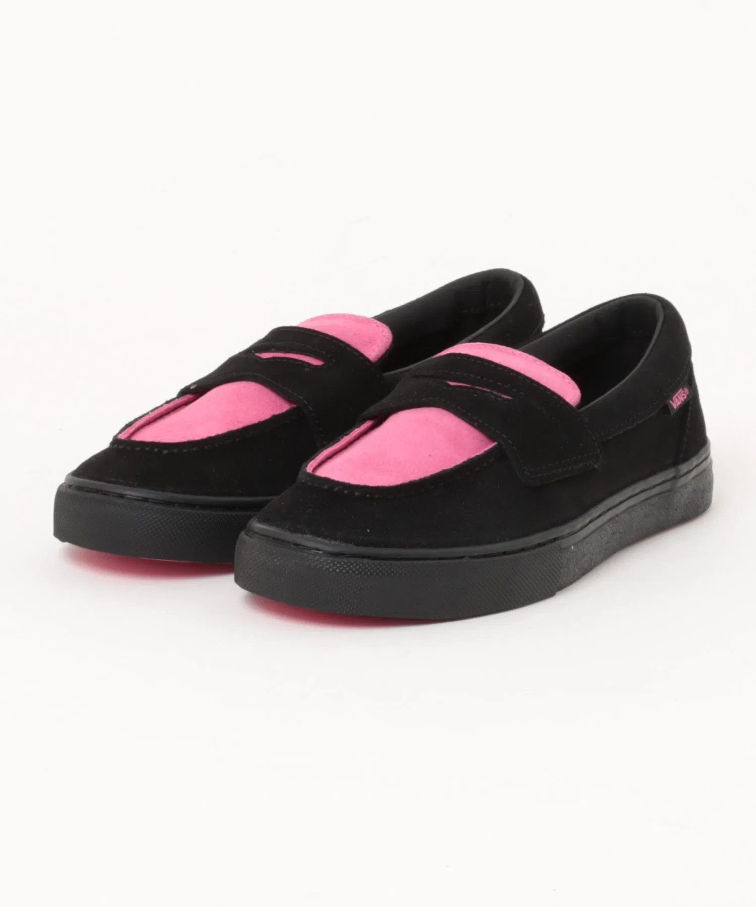 Мужские кроссовки VANS LOAFER из натуральной кожи чёрные